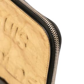 Chanel Gold Metallic Lambskin Je Ne Suis Pas En Solde Clutch 8