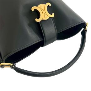 Celine Black Small Smooth Calfskin Louise Bucket Bag 8