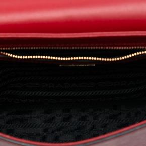 Prada Red Saffiano Lux Embleme Crossbody 4