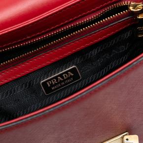 Prada Red Saffiano Lux Embleme Crossbody 5