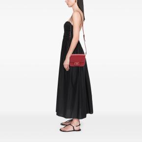 Prada Red Saffiano Lux Embleme Crossbody 6