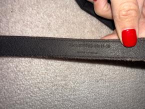 Saint Laurent Brown Leather Western Belt 80 5