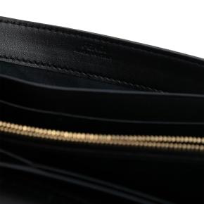Fendi Black Zucca Embossed Nappa Baguette Continental Wallet With Chain 5