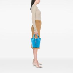 Hermes Blue Frida Clemence Picotin Lock 18 7
