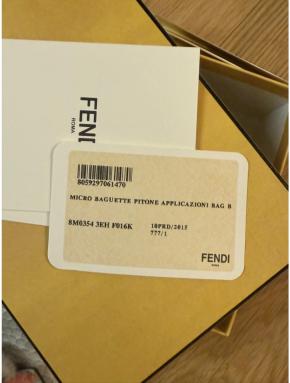 Fendi Python Micro Baguette Bag 8