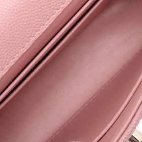 Chanel Pink Extra Mini Quilted Caviar Coco Top Handle Bag 3