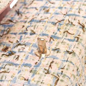 Chanel Pink Medium Classic Boucle Tweed Double Flap 10