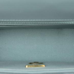 Chanel Blue Mini Square Classic Lambskin Casino Royale Charms Single Flap 4