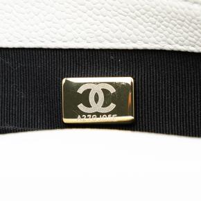 Chanel Whhite Mini Quilted Caviar Chain Soul Flap 5