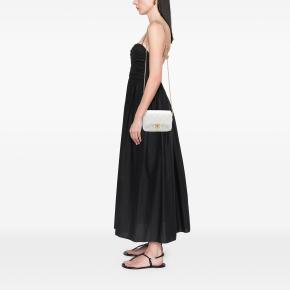 Chanel Whhite Mini Quilted Caviar Chain Soul Flap 7