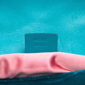 Gucci Blue Medium GG Marmont Matelasse Velvet Shoulder Bag 5