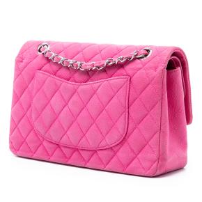 Chanel Pink Medium Classic Caviar Double Flap 2