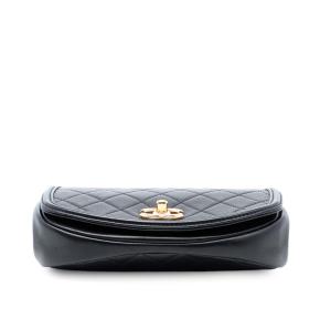 Chanel Black Small Quilted Calfskin Underline Flap 4