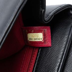 Chanel Black Small Quilted Calfskin Underline Flap 6