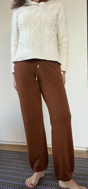 Nili Lotan Brown Cashmere Trackies 4