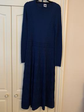 M Missoni Blue Knit Midi Dress 2
