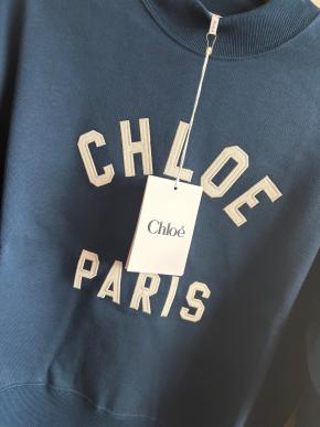 Chloe Blue Cotton Sweatshirt 10