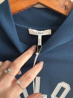 Chloe Blue Cotton Sweatshirt 5