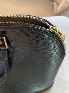 Louis Vuitton Black Epi Leather Alma Bag 4