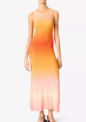 Maje Tie-Dye Ribbed Knitted Maxi Dress 2