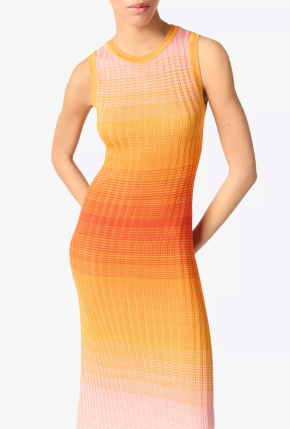 Maje Tie-Dye Ribbed Knitted Maxi Dress 5