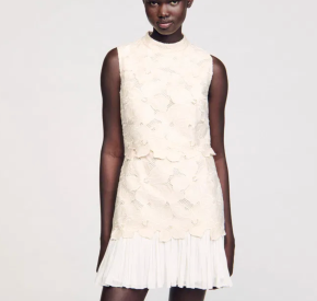 Sandro Guipure Lace Mini Dress 5