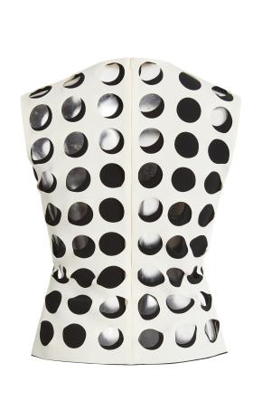 A.W.A.K.E. Mode White Layered Holes Sleeveless Top 5