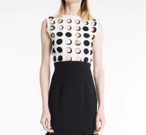 A.W.A.K.E. Mode White Layered Holes Sleeveless Top 4