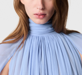 Stella McCartney Creponne Draped Silk-chiffon Midi Dress 5