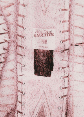 Jean Paul Gaultier Maxi Bustier-Print Dress 5