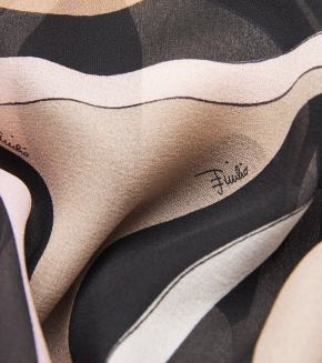 Pucci Silk Marmo Print Kaftan Mini Dress 3