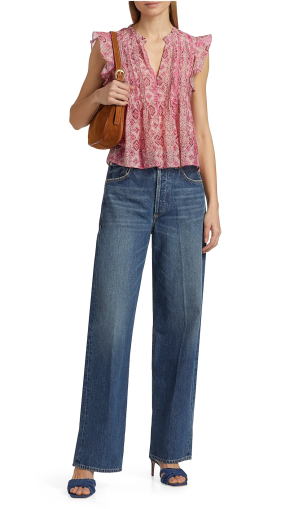 Paige Multi Paisley Print Idris Top 2