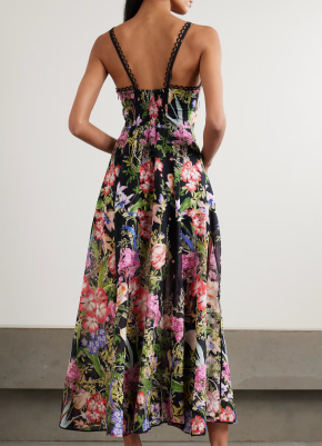 Charo Ruiz Iraso Floral-print  Voile Maxi Dress 5