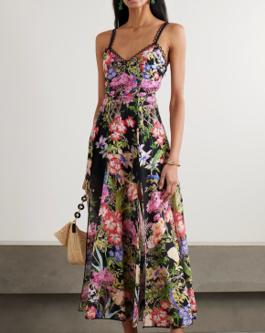 Charo Ruiz Iraso Floral-print  Voile Maxi Dress 4
