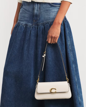 Coach Calf Leather Jet Shoulder Bag 6