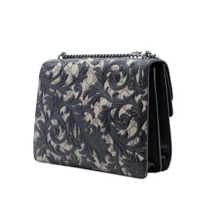 Gucci Black Medium GG Supreme Arabesque Dionysus Shoulder Bag 2