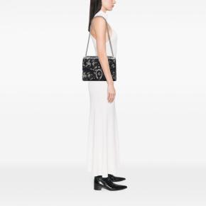 Gucci Black Medium GG Supreme Arabesque Dionysus Shoulder Bag 7