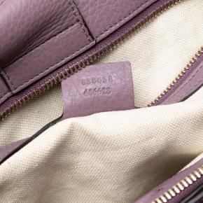 Prada  Lilac Large Calfskin Bamboo Shopper Satchel 6