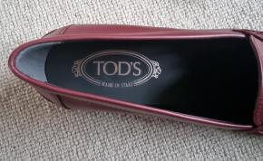 Tod's Dark Red Leather Loafers 4