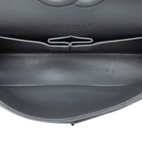 Chanel Grey Medium Classic Caviar Double Flap 4