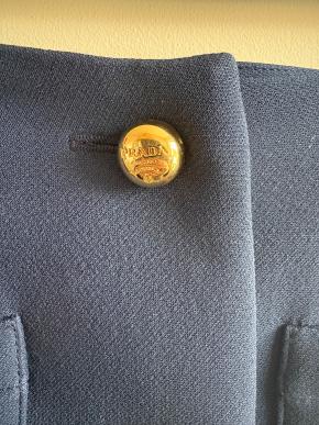 Prada Navy Blue Pocketed Mini Skirt 7