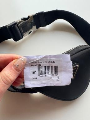 Prada Black Nylon Belt Bag 8