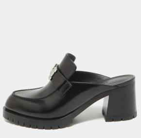 Hermes Black Constance Mules 3