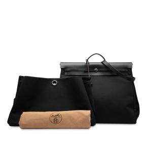 Hermes Black  Militaire Vache Hunter Herbag Zip Retourne Cabine 50 3