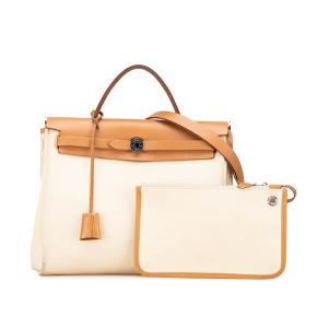 Hermes Natural Toile Herbag Zip 31 14