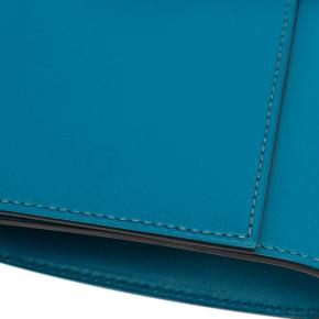 Hermes Blue Izmir Tadelakt Medor Clutch 23 7
