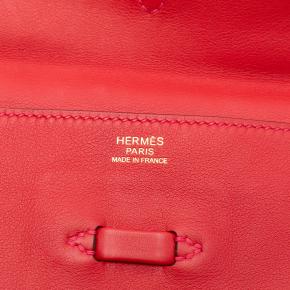 Hermes Rouge Tomate Evercolor Pliplat Clutch 5