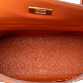 Hermes Orange Togo Kelly II Retourne 35 4