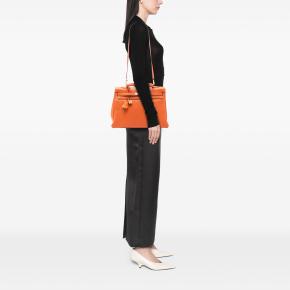 Hermes Orange Togo Kelly II Retourne 35 7