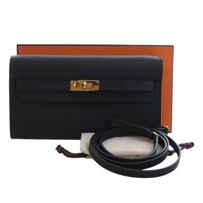 Hermes Black Epsom Kelly To Go Wallet 15